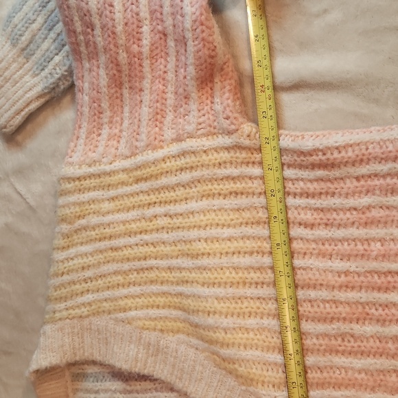 Sioni pastel rainbow wool  cardigan - Picture 7 of 8